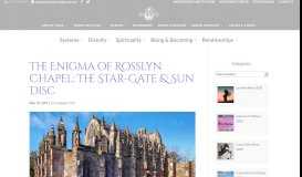
							         The Enigma of Rosslyn Chapel: The Star-Gate & Sun Disc - Spiritual ...								  
							    