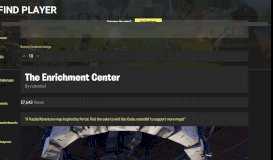 
							         The Enrichment Center - Fortnite Creative - Fortnite Tracker								  
							    