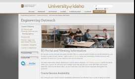 
							         The EO Portal – Engineering Outreach – University of Idaho								  
							    