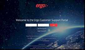 
							         the Ergo Customer Portal								  
							    