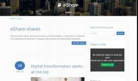
							         The eShare blog | eShare								  
							    