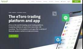 
							         The eToro online trading platform and mobile app								  
							    