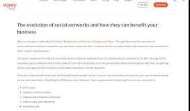 
							         The evolution of social networks and how they can benefit your ...								  
							    