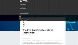 
							         The Eye-Catching Mendix UI Framework								  
							    