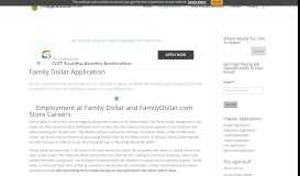 
							         The Family Dollar Application Details | Job Application Center								  
							    