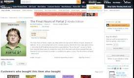
							         The Final Hours of Portal 2 - Kindle edition by Geoff Keighley. Humor ...								  
							    