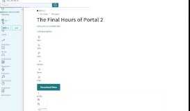 
							         The Final Hours of Portal 2 - Scribd								  
							    