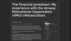 
							         The Financial Jonestown: My experience with the Amway ...								  
							    