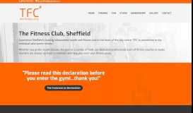 
							         The Fitness Club Central | Sheffield								  
							    