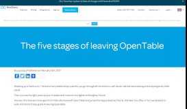 
							         The five stages of leaving OpenTable | ResDiary								  
							    