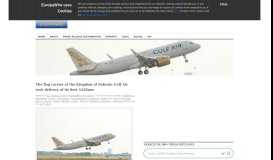 
							         The flag carrier of the Kingdom of Bahrain Gulf Air took delivery of its ...								  
							    