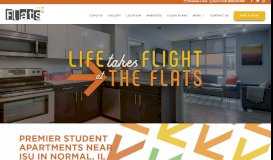 
							         The Flats at ISU: Student Apartments in Normal, IL Near ISU								  
							    