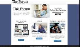 
							         The Forum Subscriber Services								  
							    