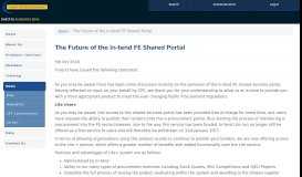 
							         The Future of the In-tend FE Shared Portal - News - Crescent ...								  
							    