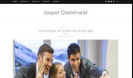 
							         The future of video in Office 365 – Jasper Oosterveld								  
							    