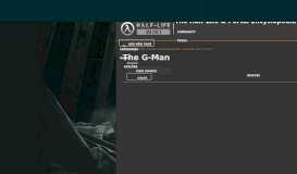 
							         The G-Man | Half-Life Wiki | FANDOM powered by Wikia								  
							    
