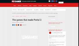 
							         The games that made Portal 2 | PC Gamer								  
							    