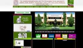 
							         The Gandhigram Rural Institute - Deemed University								  
							    