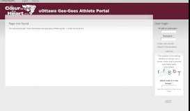 
							         the Gee-Gees Athlete Portal! - uOttawa Gee-Gees Athlete Portal								  
							    