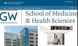 
							         The George Washington University Continuing Medical Education								  
							    