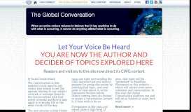 
							         The Global Conversation								  
							    
