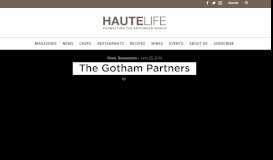 
							         The Gotham Partners | Meet HauteLife								  
							    