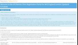 
							         the GP/Dentist Clinic Registration Portal for NHS ... - Heales Medical								  
							    