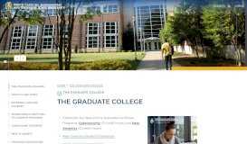 
							         The Graduate College - North Carolina A&T State University								  
							    
