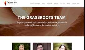 
							         The Grassroots Team — Grassroots Outdoor Alliance								  
							    