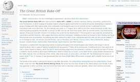 
							         The Great British Bake Off - Wikipedia								  
							    