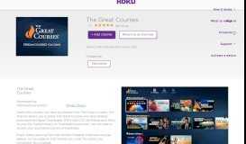 
							         The Great Courses | Roku Channel Store | Roku								  
							    
