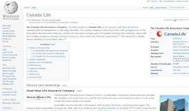 
							         The Great-West Life Assurance Company - Wikipedia								  
							    