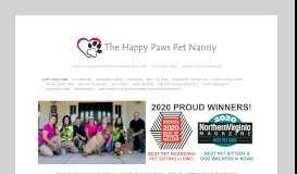 
							         THE HAPPY PAWS PET NANNY								  
							    