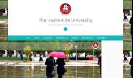 
							         The Hashemite University – The new students portal website 2017/2018								  
							    