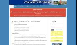 
							         the HE Portal electronic tendering process								  
							    