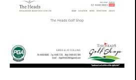 
							         The Heads Golf Shop – The Heads – Shoalhaven Heads Golf Club								  
							    