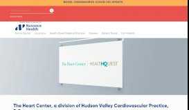 
							         The Heart Center, a division of Hudson Valley Cardiovascular Practice ...								  
							    