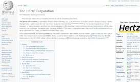 
							         The Hertz Corporation - Wikipedia								  
							    