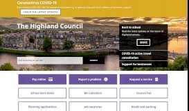 
							         The Highland Council Homepage								  
							    