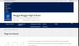 
							         The Hill - Wagga Wagga High School								  
							    