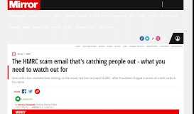 
							         The HMRC scam email that's catching people out - what you need to ...								  
							    
