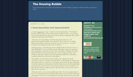 
							         The Housing Bubble Blog » Asset Speculation And Impoverishment								  
							    