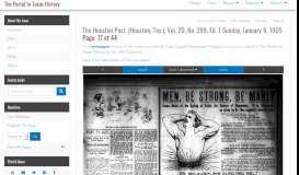 
							         The Houston Post. (Houston, Tex.) - The Portal to Texas History - UNT ...								  
							    