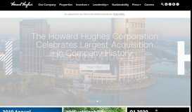 
							         The Howard Hughes Corporation								  
							    