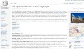 
							         The Hyderabad Public School, Begumpet - Wikipedia								  
							    