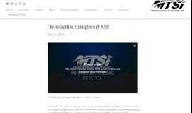
							         The Innovative Atmosphere of MTSI – Modern Technology Solutions, Inc.								  
							    