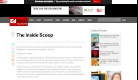 
							         The Inside Scoop | EdTech Magazine								  
							    