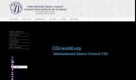 
							         The International Dance Council CID, Paris - International Dance ...								  
							    