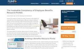 
							         The Invaluable Consistency of Employee Benefits Resource Portals								  
							    