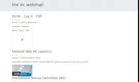 
							         the irc webmail								  
							    